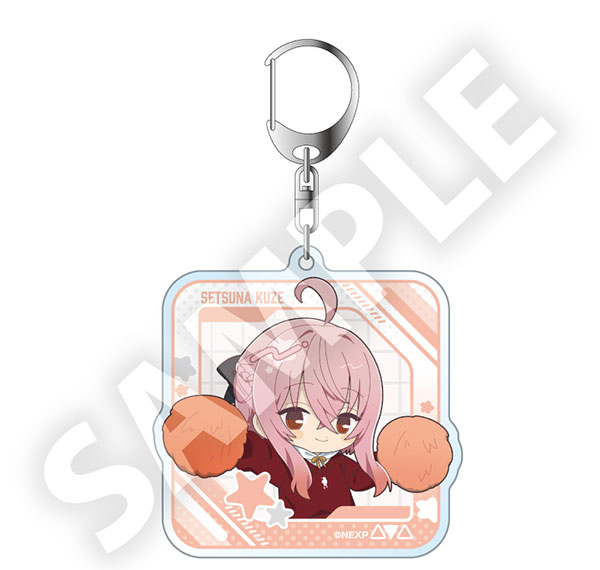 DMM.com Magical Girl Lyrical Nanoha Exceeds Gun Blaze Vengeance Furefriends Acrylic Keychain Setsuna Kuze รูปภาพ 1