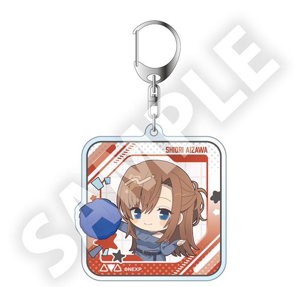 DMM.com Magical Girl Lyrical Nanoha Exceeds Gun Blaze Vengeance Furefriends Acrylic Keychain Shiori Aizawa รูปภาพ 1