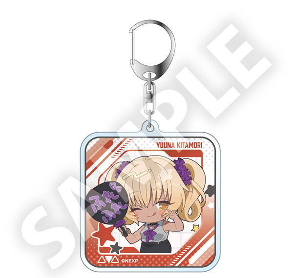 DMM.com Magical Girl Lyrical Nanoha Exceeds Gun Blaze Vengeance Furefriends Acrylic Keychain Yuuna Kitamori รูปภาพ 1