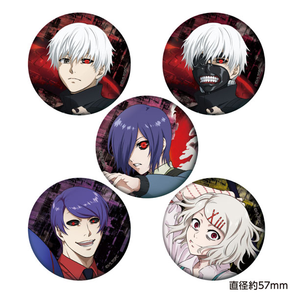 Caravan Tokyo Ghoul Trading Tin Badge 5Pack BOX รูปภาพ 1