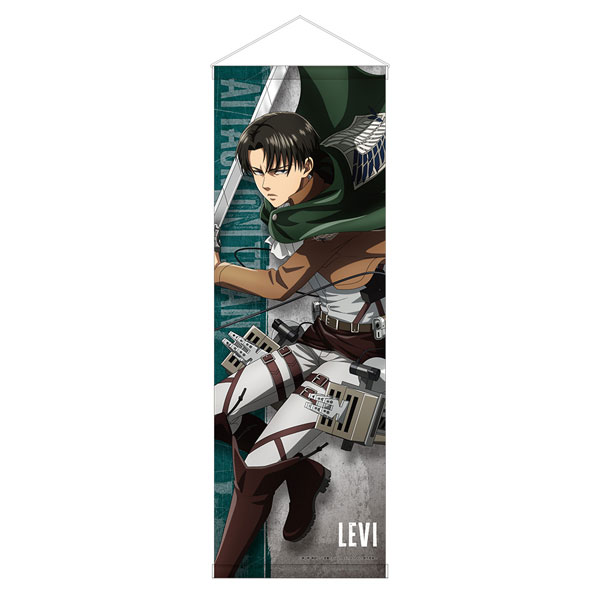 Caravan Attack on Titan B2 Half Wall Scroll Fighting ver. Levi Ackerman