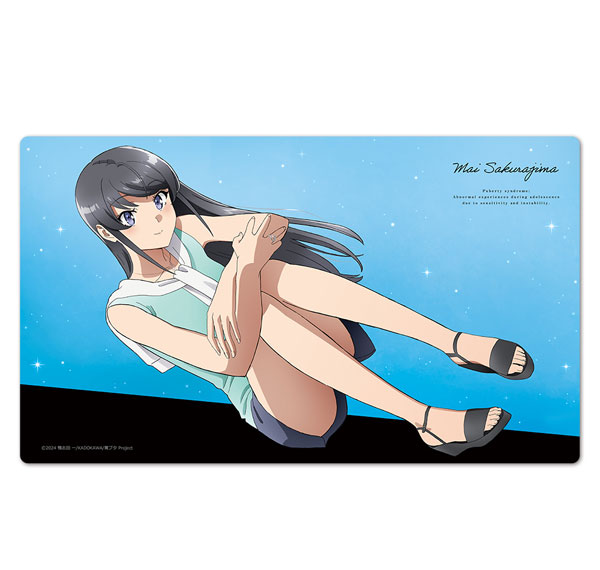 Azu Maker Rascal Does Not Dream of Santa Claus Character Rubber Mat Mai Sakurajima รูปภาพ 1