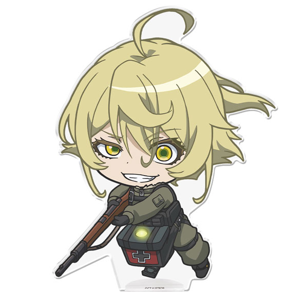 Azu Maker Youjo Senki II Deka PuniColle! Acrylic Figure (w/Stand) Grinning Tanya รูปภาพ 1