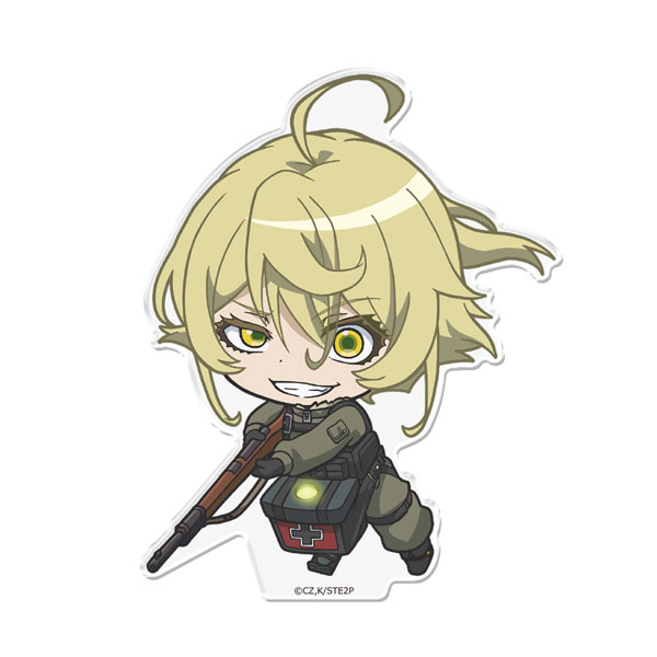 Azu Maker Youjo Senki II PuniColle! Acrylic Figure (w/Stand) Grinning Tanya