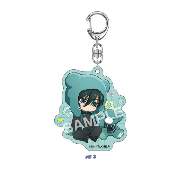 Eyeup Bluelock Petite Bear Acrylic Keychain (Rin Itoshi) รูปภาพ 1