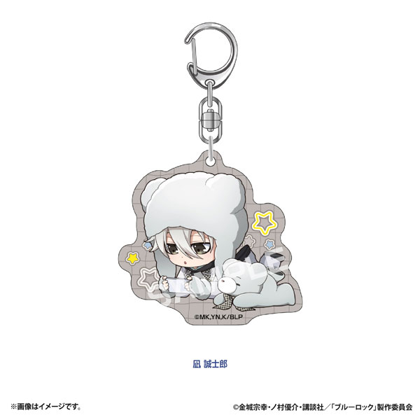 Eyeup Bluelock Petite Bear Acrylic Keychain (Seishirou Nagi) Bild 1