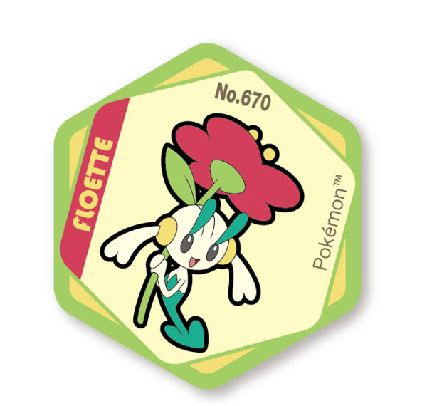 Eyeup Pokemon Honeycomb Acrylic Magnet vol.11 Floette รูปภาพ 1