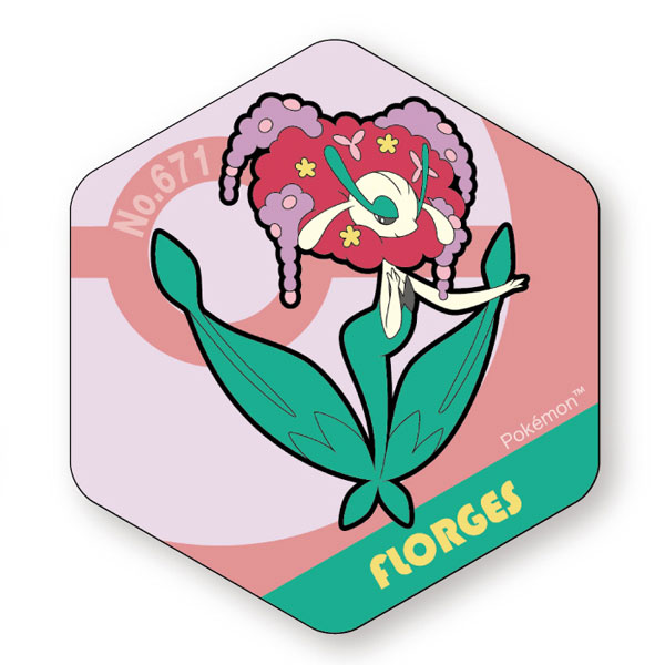 Eyeup Pokemon Honeycomb Acrylic Magnet BIG vol.8 Florges