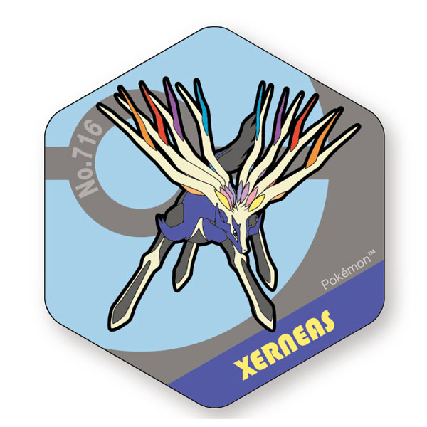 Eyeup Pokemon Honeycomb Acrylic Magnet BIG vol.8 Xerneas Bild 1