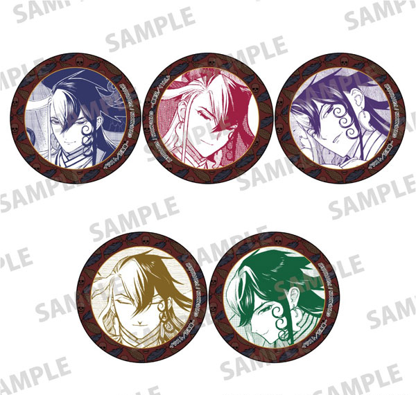 KADOKAWA Fate/Grand Order: Curious Tales of Heroic Spirits - Ashiya Doman - Trading Tin Badge 5 Item Set รูปภาพ 1