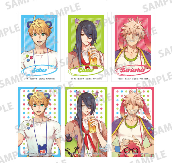 KADOKAWA Fate/Prototype: Fragments of Sky Silver Trading Sticker 6 Item Set รูปภาพ 1