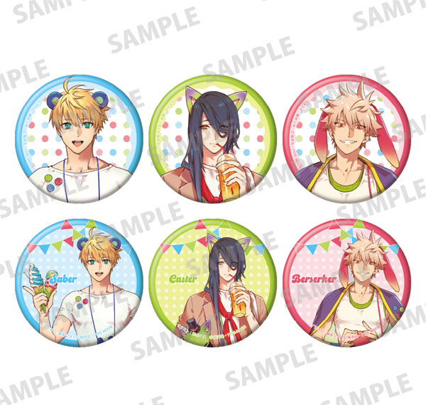 KADOKAWA Fate/Prototype: Fragments of Sky Silver Trading Tin Badge 6Pack BOX รูปภาพ 1
