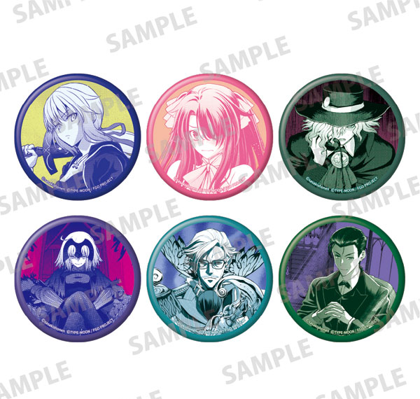 KADOKAWA Fate/Grand Order -Epic of Remnant- Pseudo-Singularity I: Quarantined Territory of Malice, Shinjuku - Shinjuku Phantom Incident Trading Tin Badge 6Pack BOX Bild 1