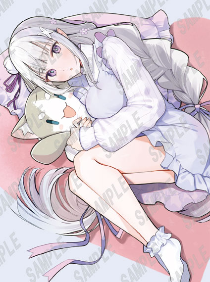 KADOKAWA Re:ZERO -Starting Life in Another World- B2-sized Tapestry Emilia - TETUBUTA (C108) รูปภาพ 1