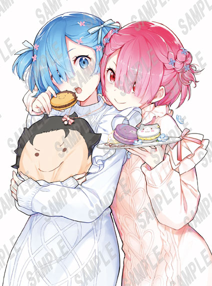 KADOKAWA Re:ZERO -Starting Life in Another World- B2-sized Tapestry Ram & Rem - Haruno Atori (C108) รูปภาพ 1