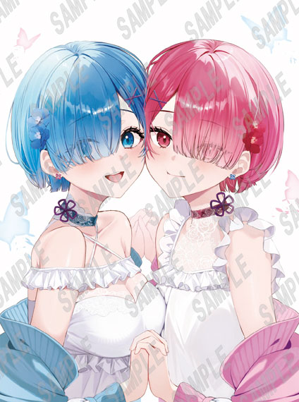 KADOKAWA Re:ZERO -Starting Life in Another World- B2-sized Tapestry Ram & Rem - Rei Minase (C108) รูปภาพ 1