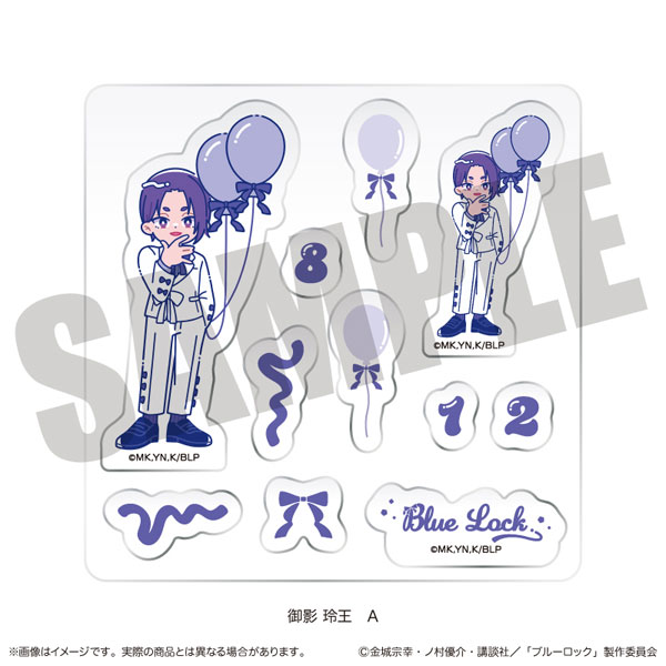 MENEGI TV Anime "Bluelock" Custom Sticker Sheet Nyutoro Reo Mikage Birthday A Bild 1