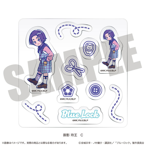 MENEGI TV Anime "Bluelock" Custom Sticker Sheet Nyutoro Reo Mikage Birthday C Bild 1