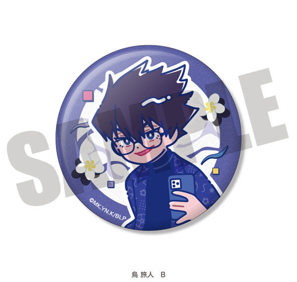 MENEGI TV Anime "Bluelock" Glitter Tin Badge Nyutoro Tabito Karasu Birthday B Bild 1