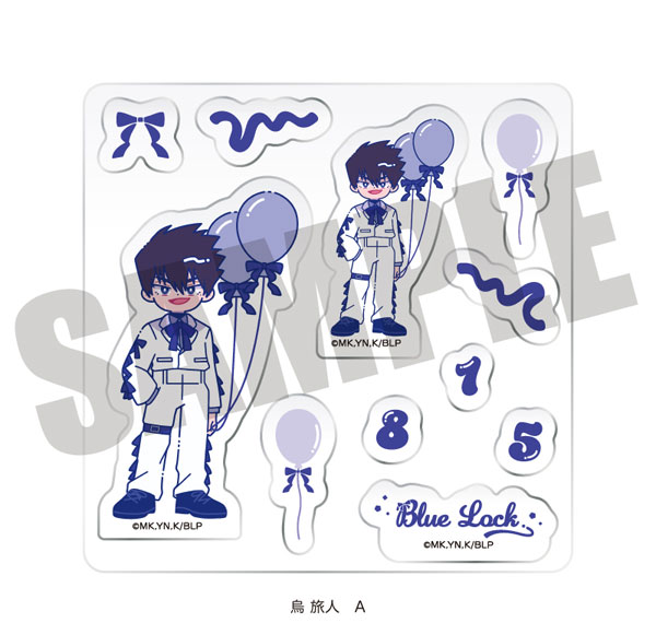 MENEGI TV Anime "Bluelock" Custom Sticker Sheet Nyutoro Tabito Karasu Birthday A image 1