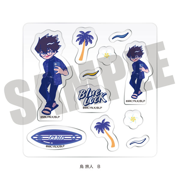 MENEGI TV Anime "Bluelock" Custom Sticker Sheet Nyutoro Tabito Karasu Birthday B รูปภาพ 1