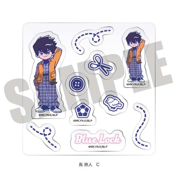 MENEGI TV Anime "Bluelock" Custom Sticker Sheet Nyutoro Tabito Karasu Birthday C Bild 1
