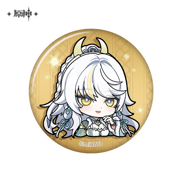 miHoYo Genshin Impact Chibi Stamp Series Tin Badge Zibai image 1