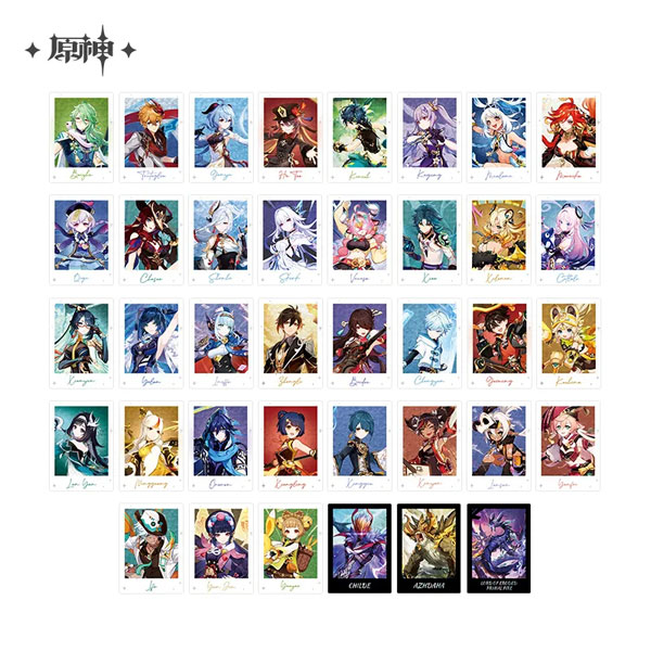 miHoYo Genshin Impact Chara Collection Card A Set