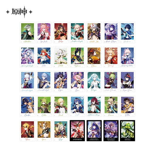 miHoYo Genshin Impact Chara Collection Card C Set รูปภาพ 1