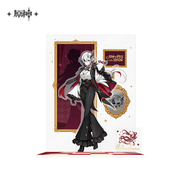 miHoYo Genshin Impact 2026 New Year Carnival Series Acrylic Diorama Stand Arlecchino