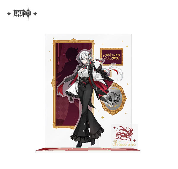 miHoYo Genshin Impact 2026 New Year Carnival Series Acrylic Diorama Stand Arlecchino รูปภาพ 1