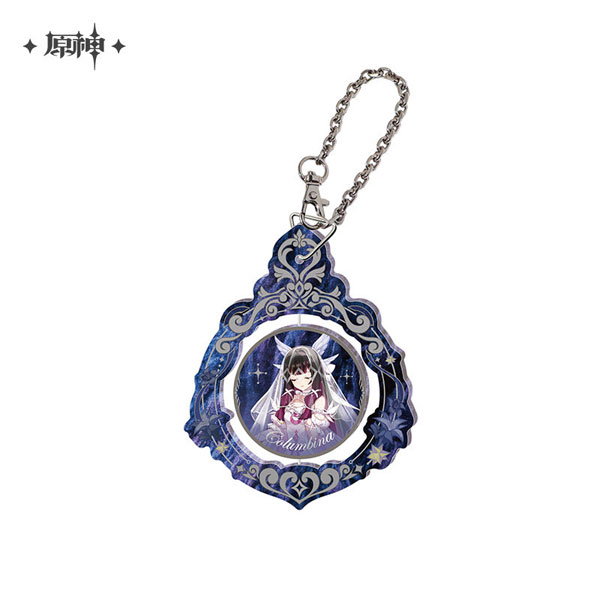 miHoYo Genshin Impact 2026 New Year Carnival Series Spinning Acrylic Strap Columbina gambar 1