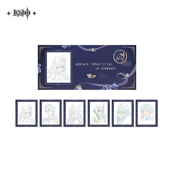 miHoYo Genshin Impact 2026 New Year Carnival Series Genga Art Film Style Ticket Set B imagen 1