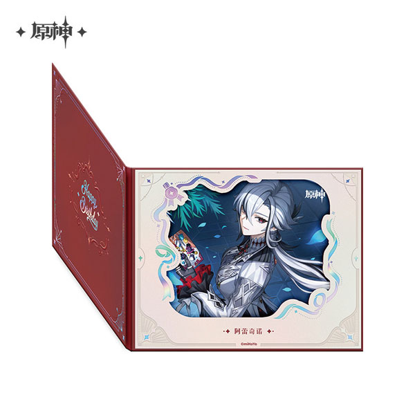 miHoYo Genshin Impact "Destined Day" Character-flipping Style Flower Window Shikishi Arlecchino Bild 1