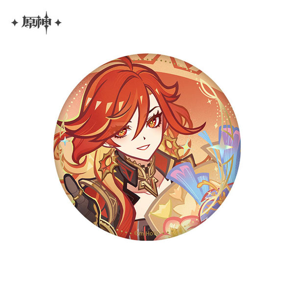 miHoYo Genshin Impact Fang Xin Ling Yin Shi Series Chara Tin Badge Mavuika