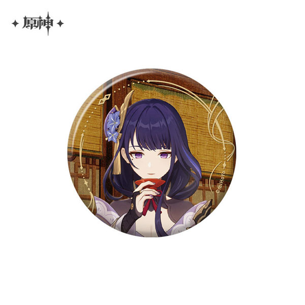 miHoYo Genshin Impact The Long Way Home Series Chara Tin Badge Raiden Shogun Bild 1