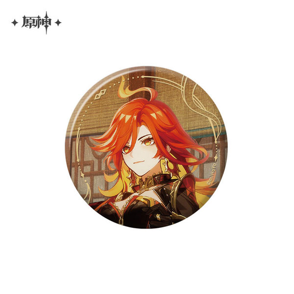 miHoYo Genshin Impact The Long Way Home Series Chara Tin Badge Mavuika image 1