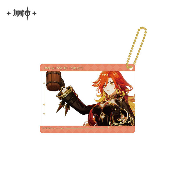 miHoYo Genshin Impact The Long Way Home Series Acrylic Photo Card Strap Mavuika image 1