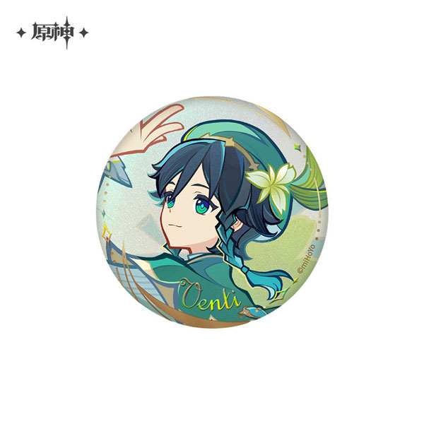 miHoYo Genshin Impact The Long Way Home Anniversary Photo Series Chara Tin Badge Venti 图片 1