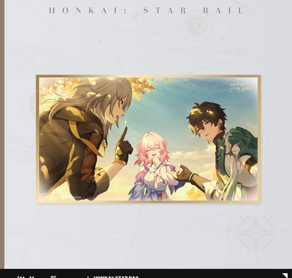 miHoYo Honkai: Star Rail The Memories We Share Series PET Shikishi Reunion of the Train Group A type Bild 1