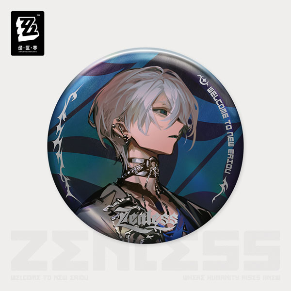 miHoYo Zenless Zone Zero Concerted Channel Series: A Storm of Falling Stars Tinplate Badge - WISE gambar 1
