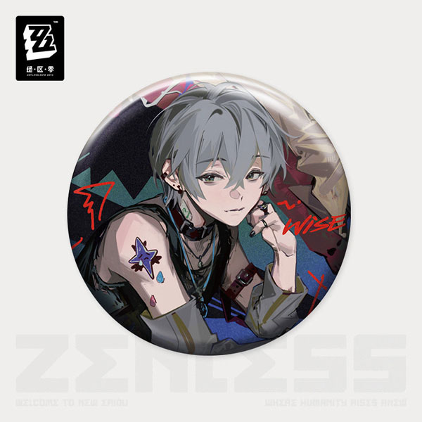 miHoYo Zenless Zone Zero Concerted Channel Series: Bury Your Tears With the Past A Tinplate Badge - WISE gambar 1