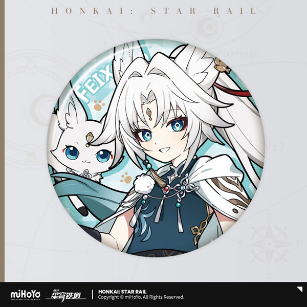miHoYo Honkai: Star Rail Chibi Cat Series Tin Badge Feixiao 图片 1