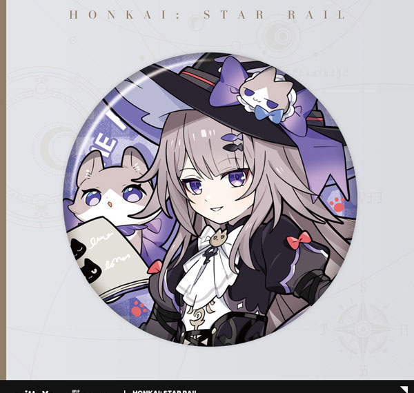 miHoYo Honkai: Star Rail Chibi Cat Series Tin Badge The Herta Bild 1