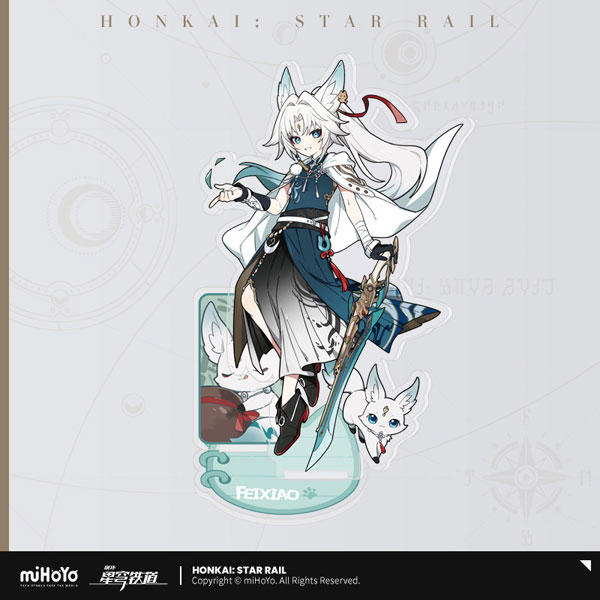 miHoYo Honkai: Star Rail Chibi Cat Series Acrylic Stand Feixiao gambar 1