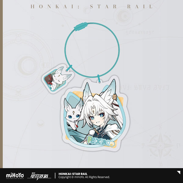 miHoYo 崩壊:スターレイル ちびねこシリーズ アクリルストラップ フェイシャオ 画像 1