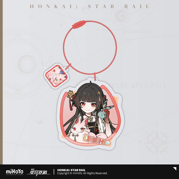 miHoYo Honkai: Star Rail Chibi Cat Series Acrylic Strap Lingsha