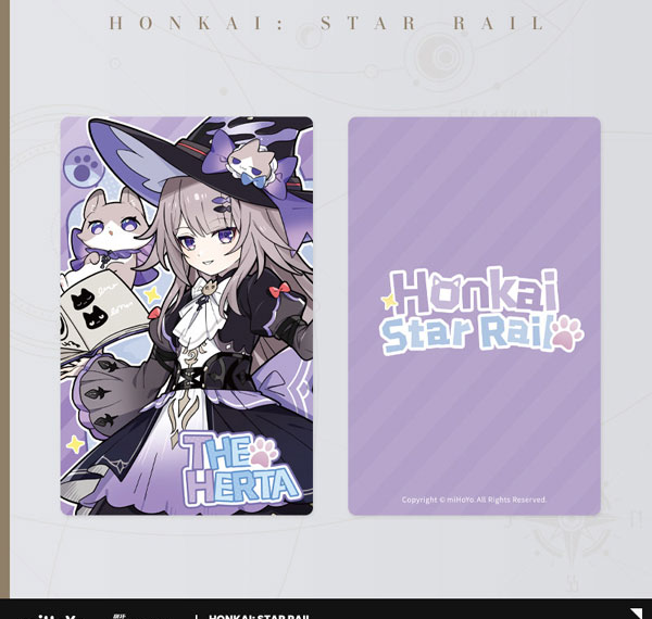 miHoYo Honkai: Star Rail Chibi Cat Series Collection Card The Herta รูปภาพ 1