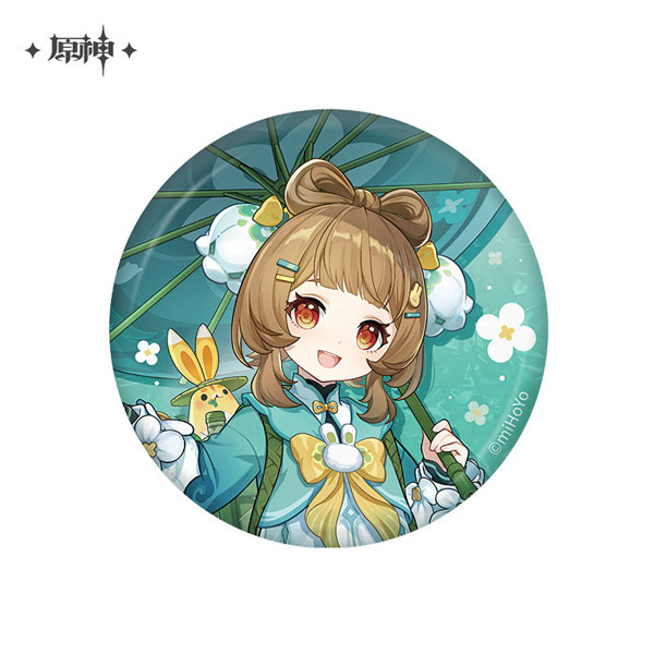 miHoYo Genshin Impact Teyvat Series Chara Tin Badge Rainlit Bamboo Reverie Yaoyao