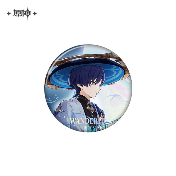 miHoYo Genshin Impact Chara Tin Badge A Traveler on a Winter's Night Wanderer 圖片 1